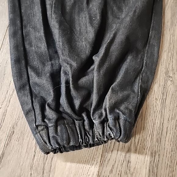 Ed Hardy Jeans Mens 42x34 Blue White Script Logo Print Embroidered Rear Pockets - Picture 3 of 6